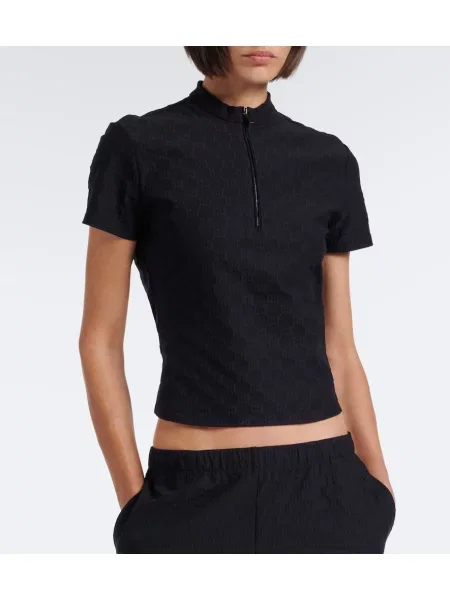 Top Gucci din jerseu negru