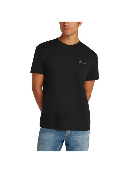 Tricou Tommy Hilfiger de lână negru
