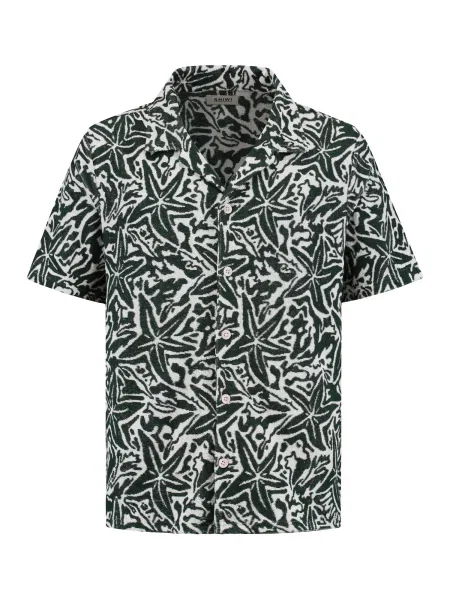 Shiwi Košile Ted Starfish tmavě zelená bílá