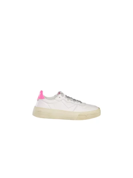 Sneakersy 4b12 skórzane białe