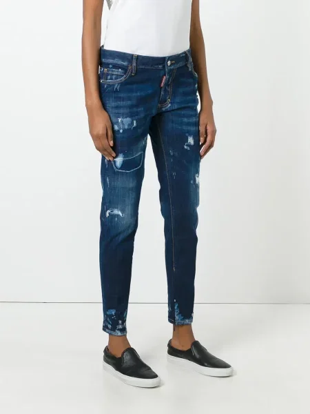 Слаб дънки skinny fit Dsquared2 синьо