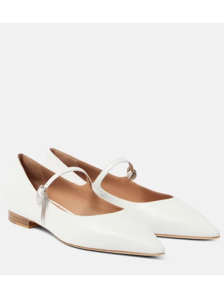 Pantofi cu toc Malone Souliers din piele alb