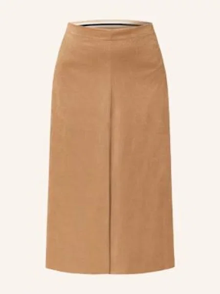 Cinque Spódnica Z Dżerseju Ciroadster Z Imitacji Skóry braun