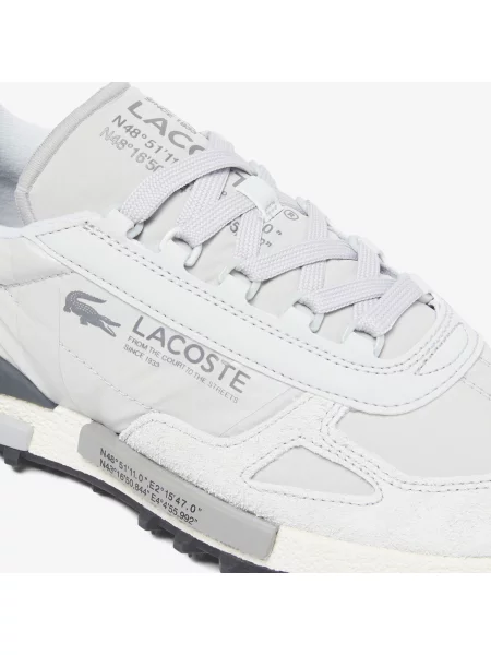 Lacoste Skórzane Sneakersy Elite Active szare