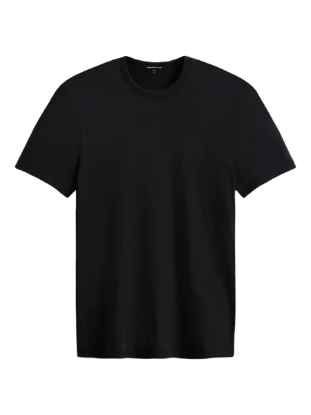 Tricou James Perse cu decolteu rotund negru