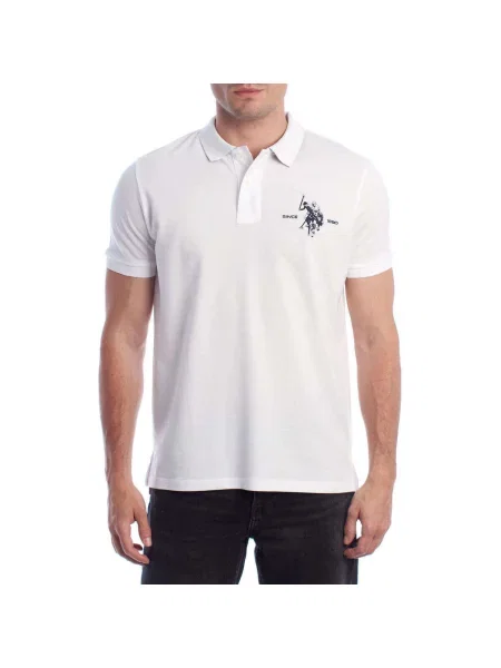 Tricou polo U.s. Polo Assn. alb