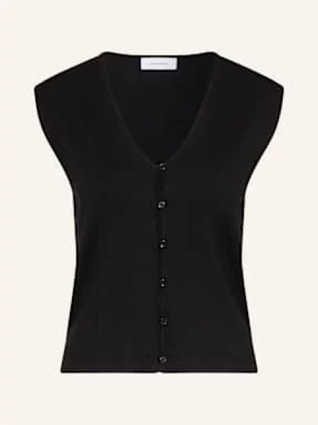 Darling Harbour Kamizelka Z Dzianiny schwarz czarna