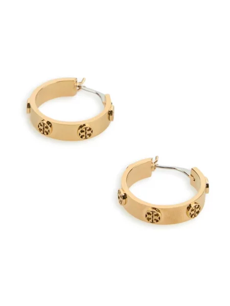 Kolczyki Tory Burch eleganckie żółte