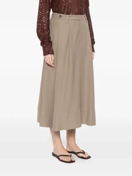 Fustă Brunello Cucinelli maro