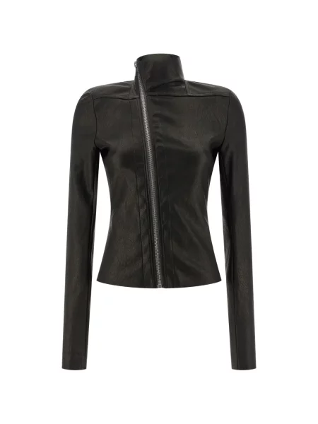Geacă Rick Owens asimetrică negru