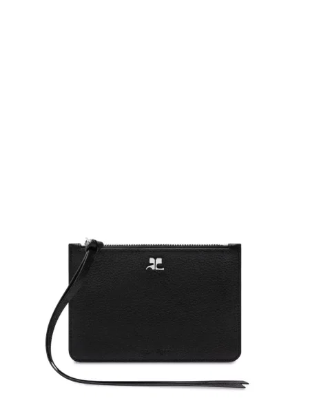 Portofel Courreges din piele negru