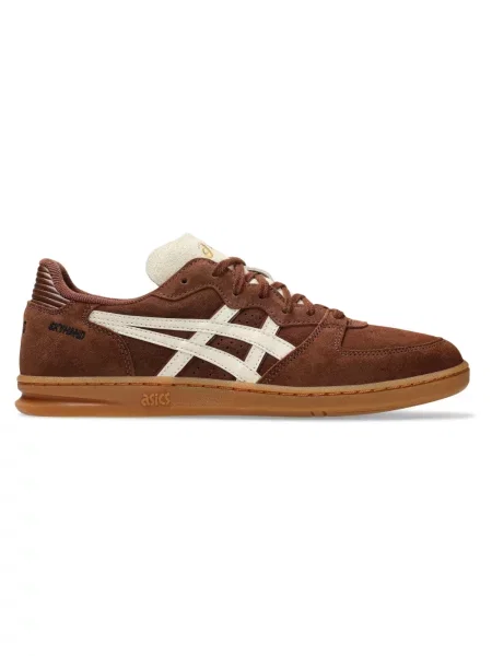 Sneakersy Asics zamszowe brązowe