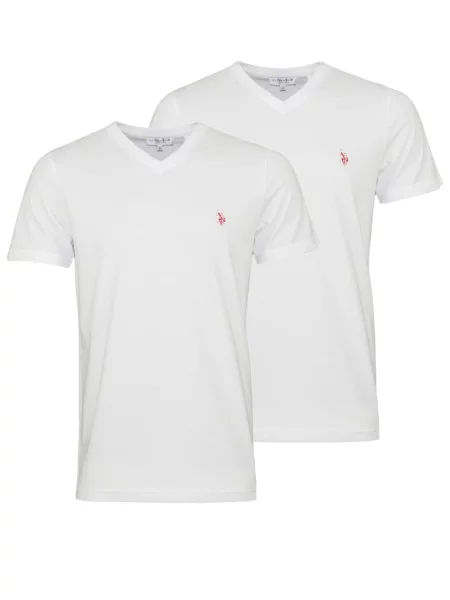U.S. POLO ASSN. Tricou alb