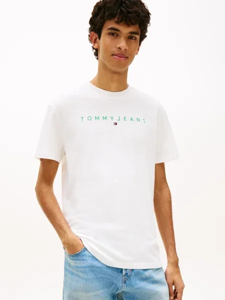 Tommy Jeans Tricou turcoaz alb