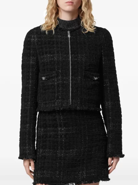 Kurtka Versace tweedowa czarna