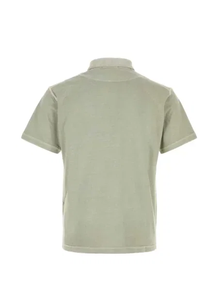 Tricou polo Stone Island cu strasuri verde