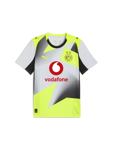 PUMA Replika koszulki wyjazdowej Borussia Dortmund Sport Silver Mist/Żółty Alert XS żółta