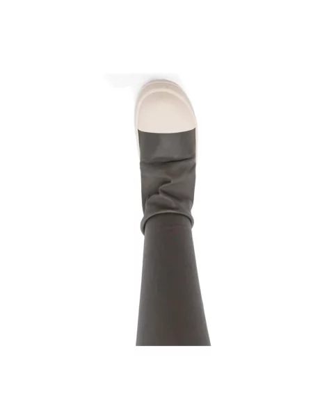 Muszkieterki Rick Owens skórzane szare