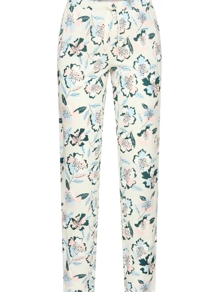 S.Oliver Pantaloni de pijama albastru deschis / verde închis / portocaliu pastel alb