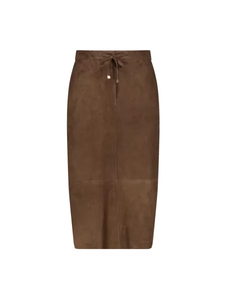 Spódnica midi Max Mara brązowa