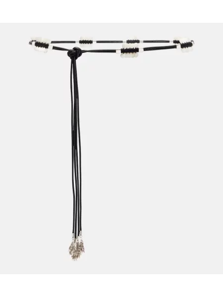 Kožni remen Isabel Marant crna