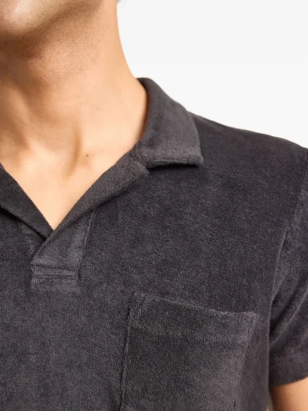Tricou Orlebar Brown din material terry gri