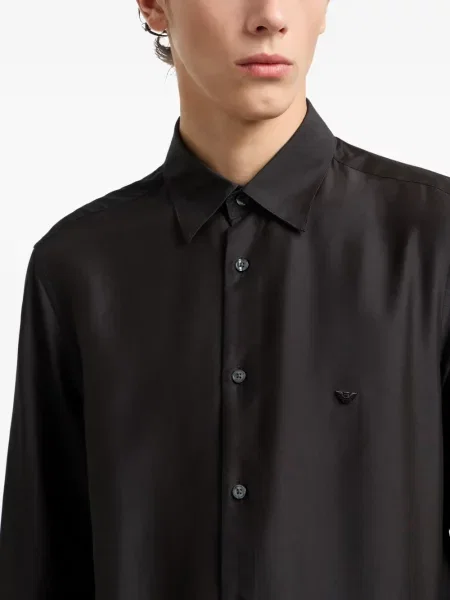 Cămașă Emporio Armani negru