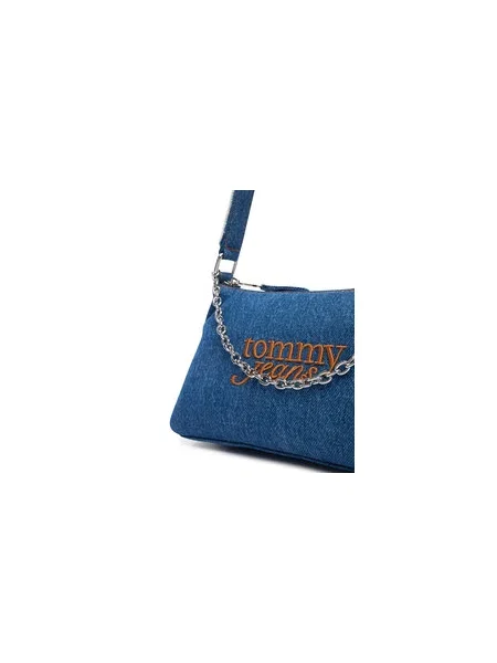 Táska Tommy Jeans Tjw Cool Denim Shoulder Bag kék