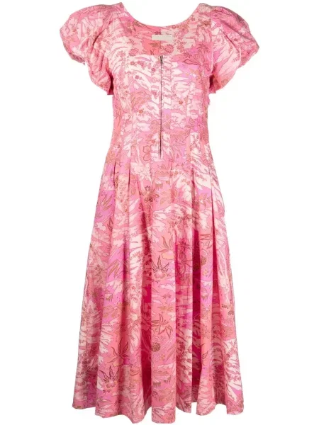 Rochie Ulla Johnson cu imagine de costum roz