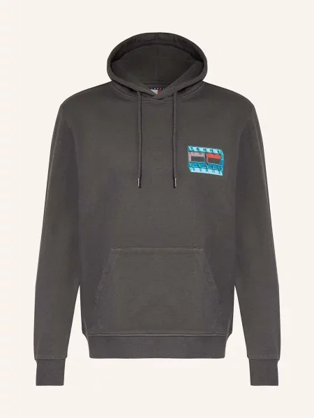 Tommy Jeans Bluza Z Kapturem schwarz