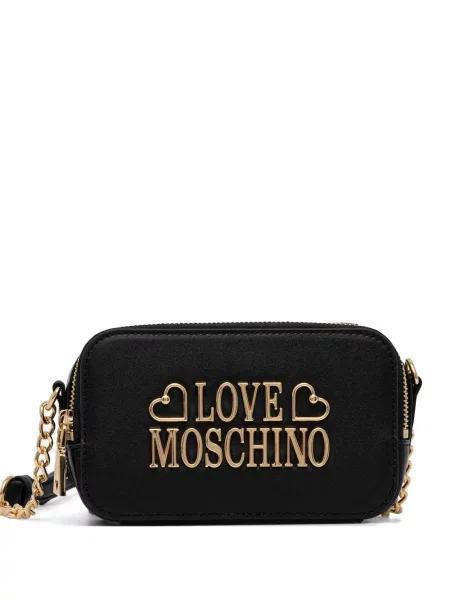Боди Love Moschino с автограф черно