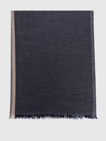 Шарф з кашеміру та шовку Brunello Cucinelli синій