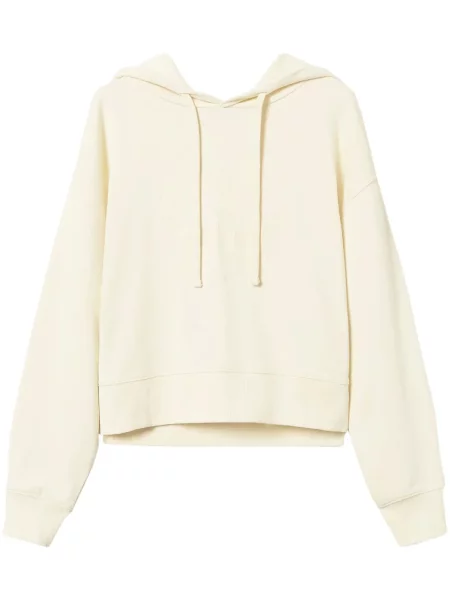 Суичър с качулка Twinset бродиран жълто