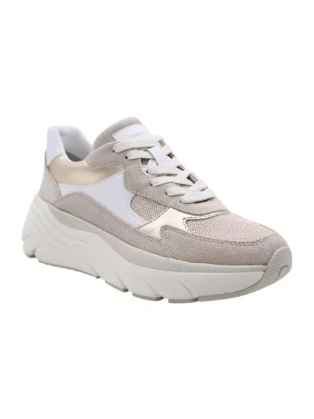 Sneakersy Geox skórzane beżowe