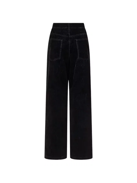 Pantaloni Tomboy de catifea negru