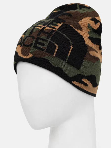 Pánská zimní čepice The North Face Reversible Highline black camo print černý