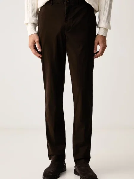 Tommy Hilfiger pantaloni chinos pentru bărbați din cu maro
