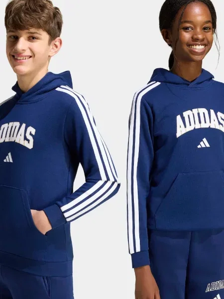 Adidas кофта з капюшоном дитяча з бавовною
