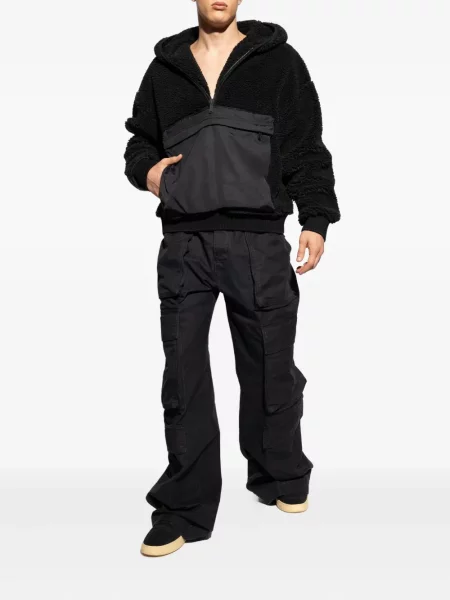 Hanorac cu glugă Dsquared2 din fleece negru