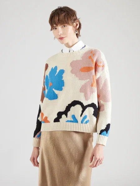 Weekend Max Mara Pulover CELEBRE crem / azur / roz pudră negru