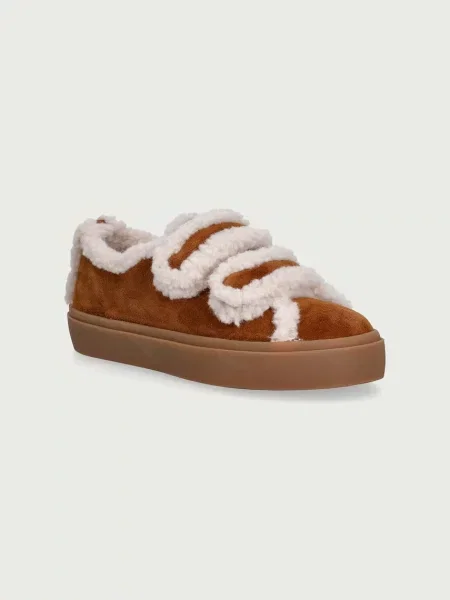 Inuikii SHEARLING LOW VELCRO gyerek velúr sportcipő barna