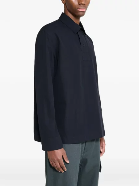 Tricou polo Margaret Howell negru