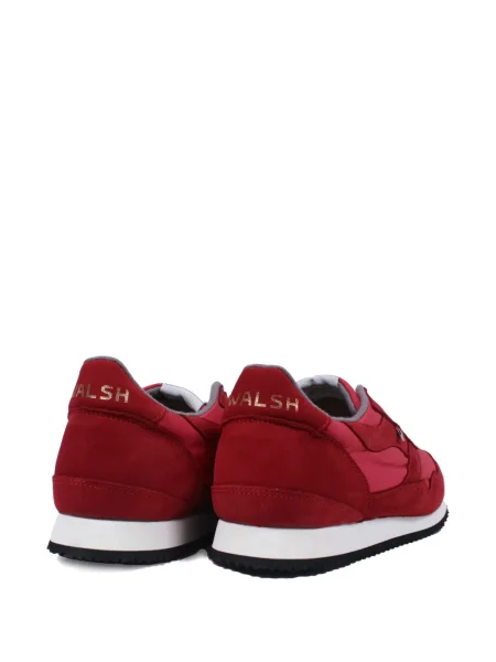 Sneakerși Walsh din piele de căprioară roșu