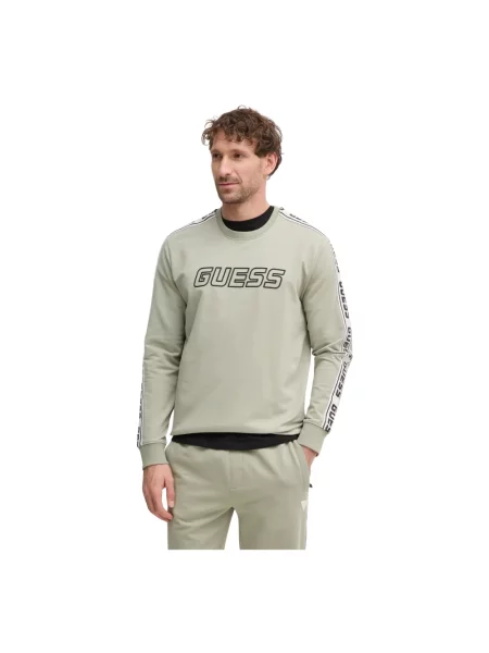 Guess bluza ARLO z nadrukiem zielony
