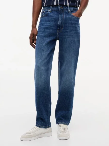 Tommy Jeans dżinsy o zwężanych nogawkach Mężczyźni niebieski
