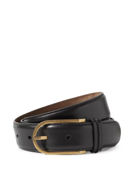 Cu centură curea Zegna din piele maro