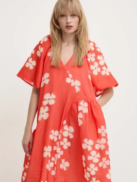 Сукня Stine Goya mini oversize помаранчевий