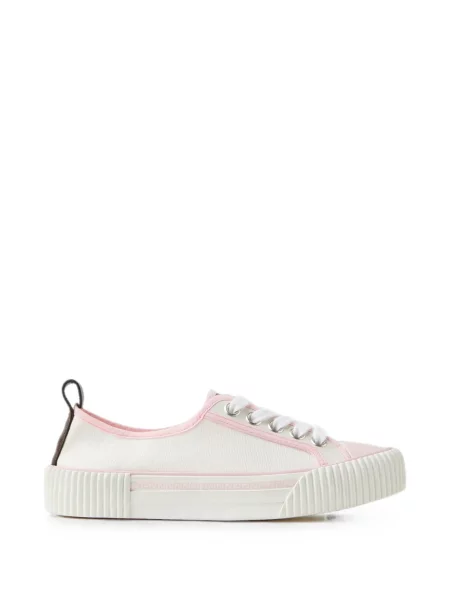 Sneakerși Versace din canvas alb