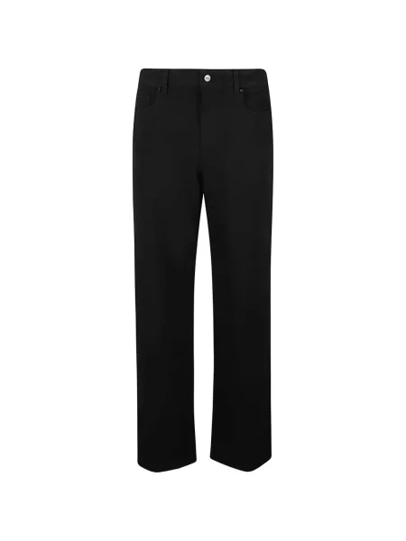 Blugi cu picior larg Paige cu autograf negru