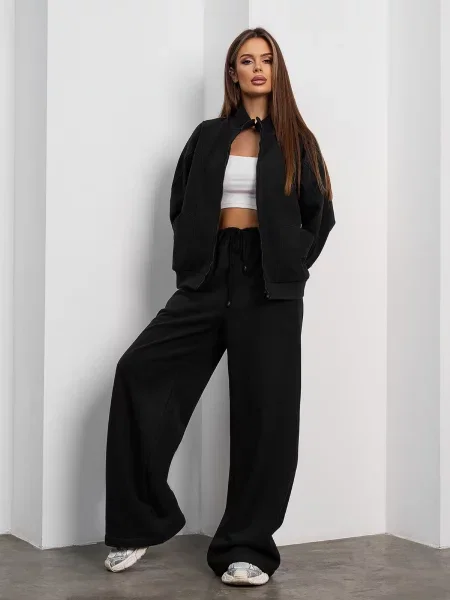 Спортивний костюм ISSA Plus комбінований верх чорний